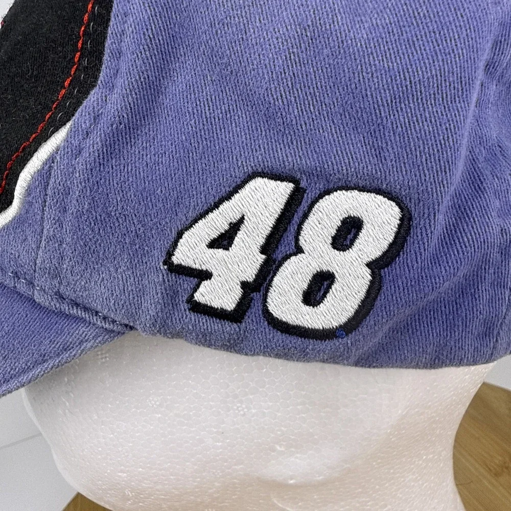 JIMMY‎ JOHNSON NASCAR #48 LOWE'S Ball Cap Adjustable Hook/Loop Hat Adults/Teens